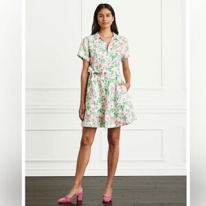 Hill House - Laura Shirt Dress - Pink Roses - M - NWOT
